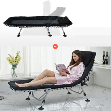 Niceway ajustable reclinable Tumbona de acero sofá cama plegable